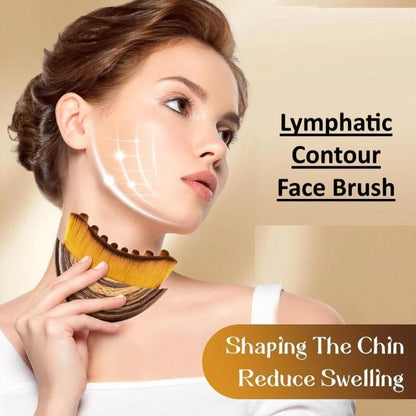 Lymphatic Contour Face Brush – Premium Facial Massager for Jawline, Chin & Neck | Ultra-Soft Bristles for Sculpted, Glowing Skin