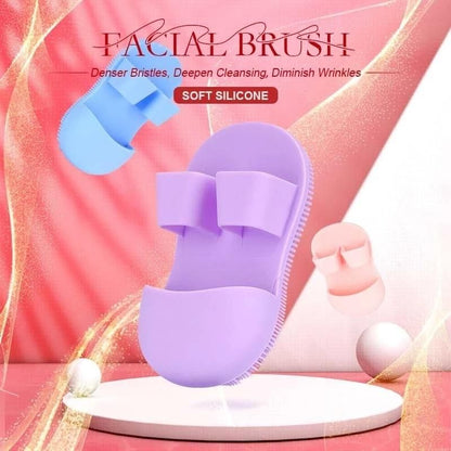 Soft Silicone Facial Cleansing Brush (Pack of 2) – Deep Clean & Gentle Glow Tool