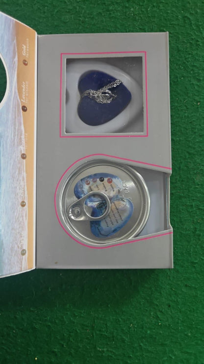 Ocean Love Freshwater Pearl Necklace Set – Real Pearl in Shell (Silver Finish)