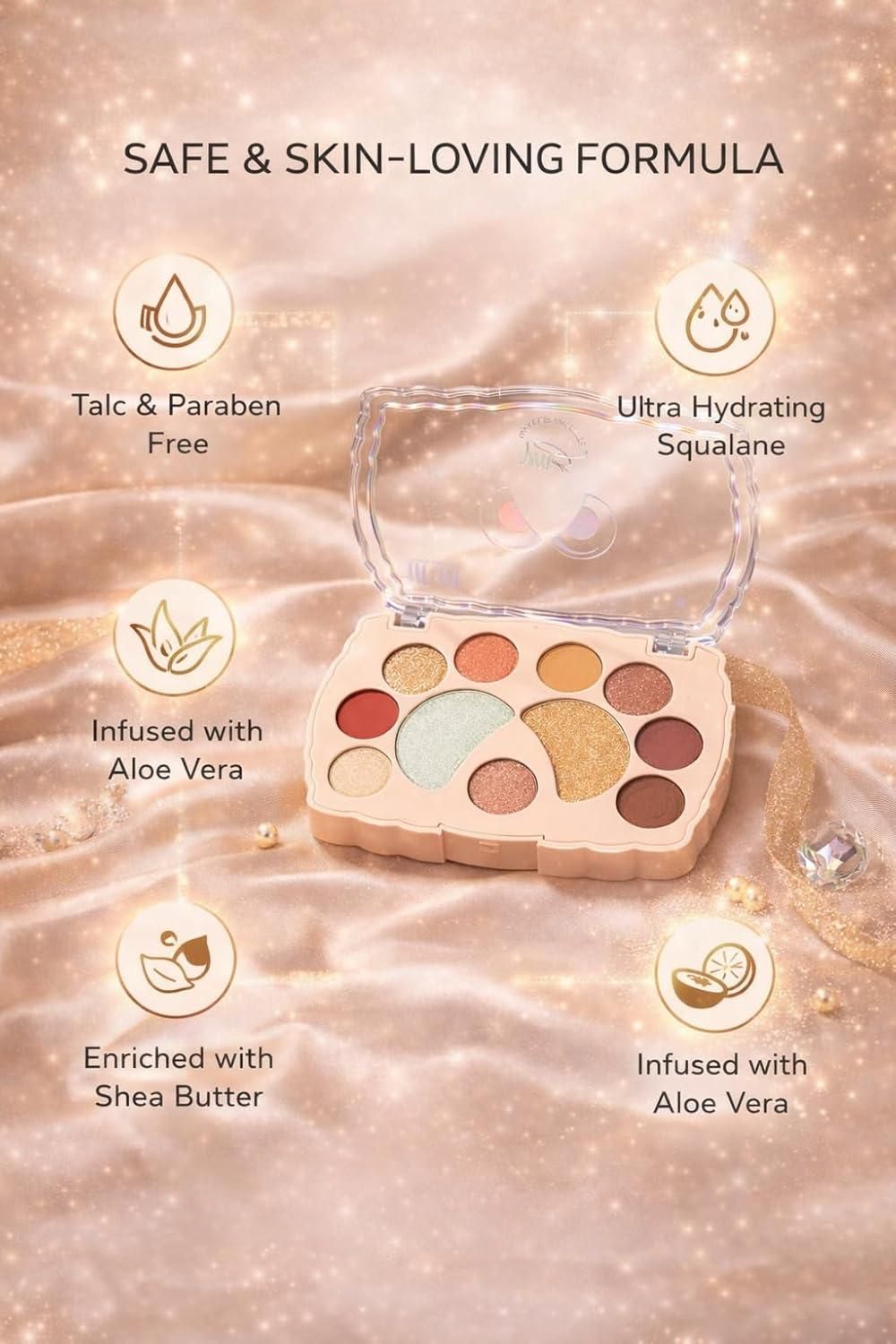 11-Shade Shimmer & Glitter Eyeshadow Palette