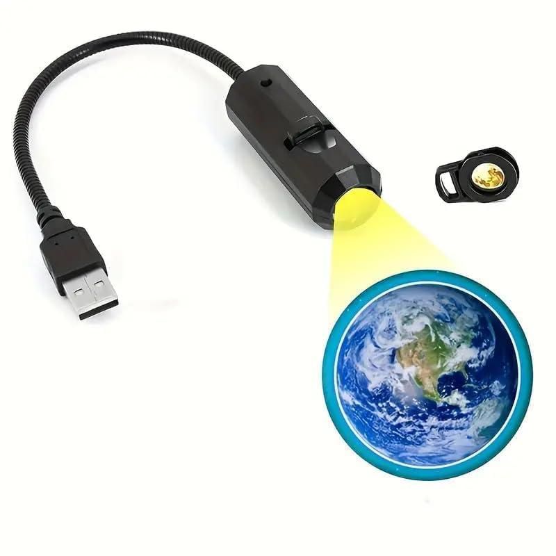 360-Degree Earth Projection USB LED Mini Night Light