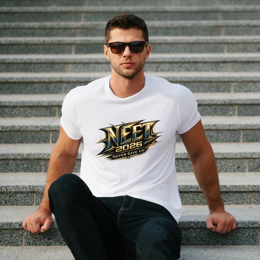 NEET 2026 Never Give Up T-Shirt – Boys Edition