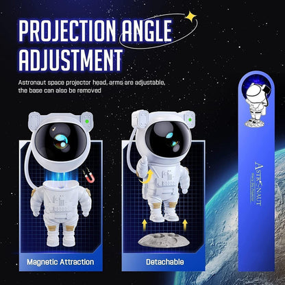 Astronaut Galaxy Projector – 360° Magnetic Star Light with Remote